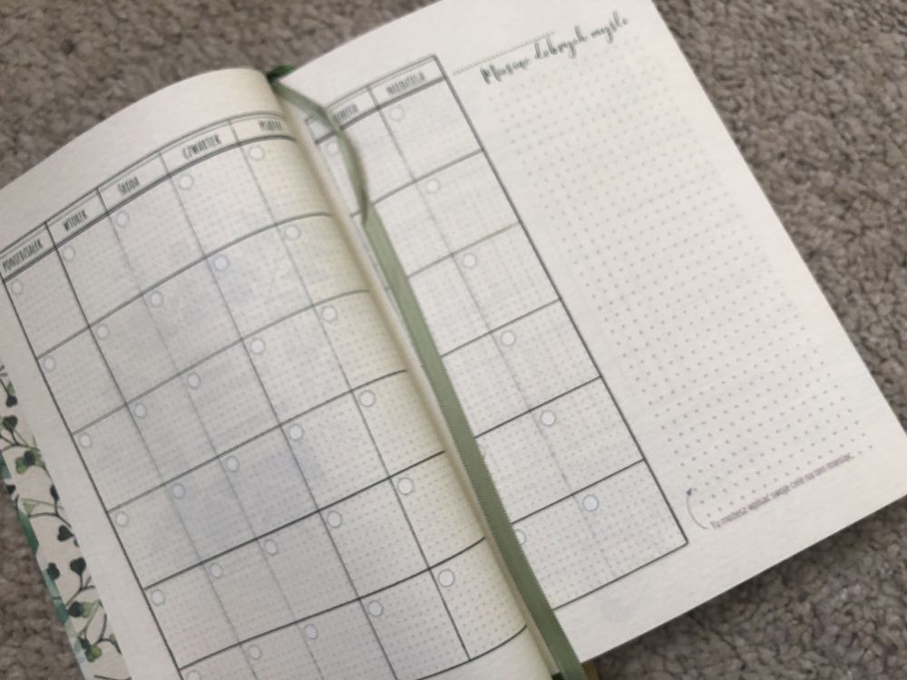 Kalendarz notes organizer.