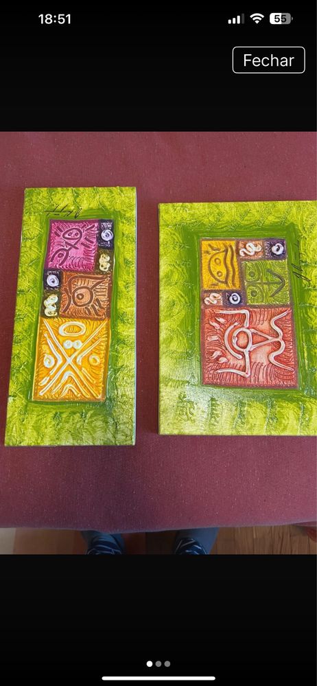 Dois quadros verde