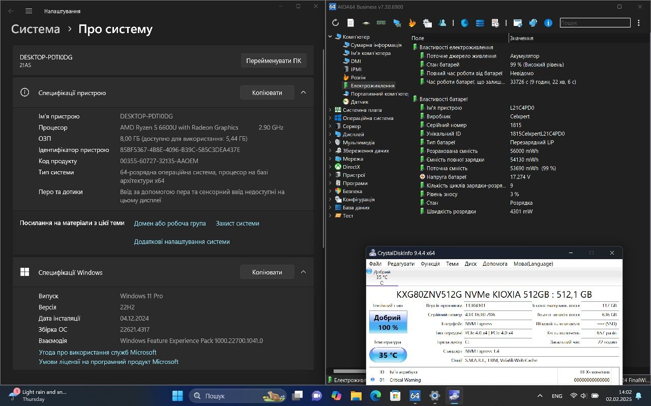 Lenovo ThinkBook 13s G4, 2k+, Ryzen 5 6600u, 8/512 gb m.2 NVMe