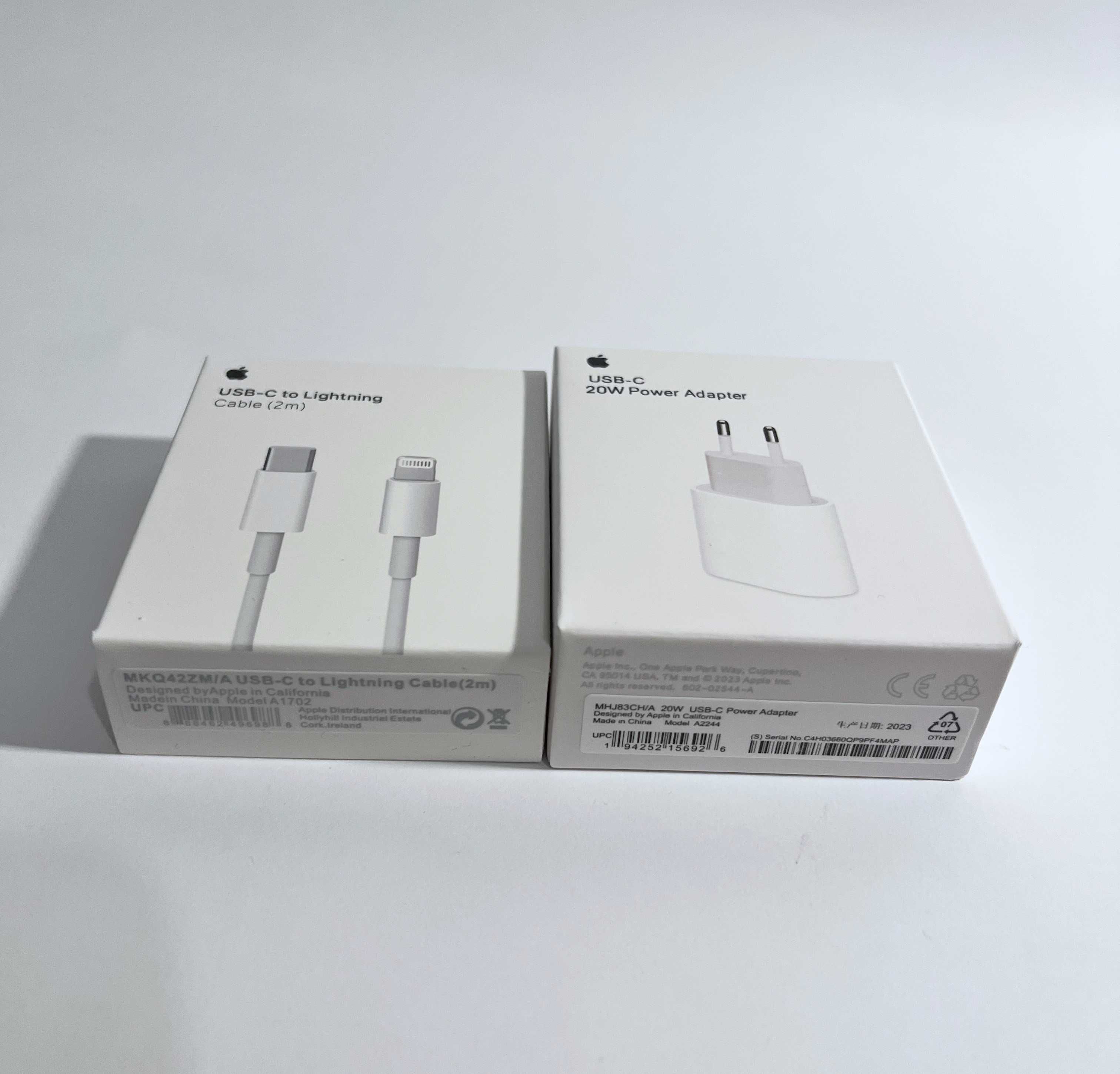 Ładowarka przewód kabel 2 METRY + kostka USB-C 20W iPhone iPad 2M