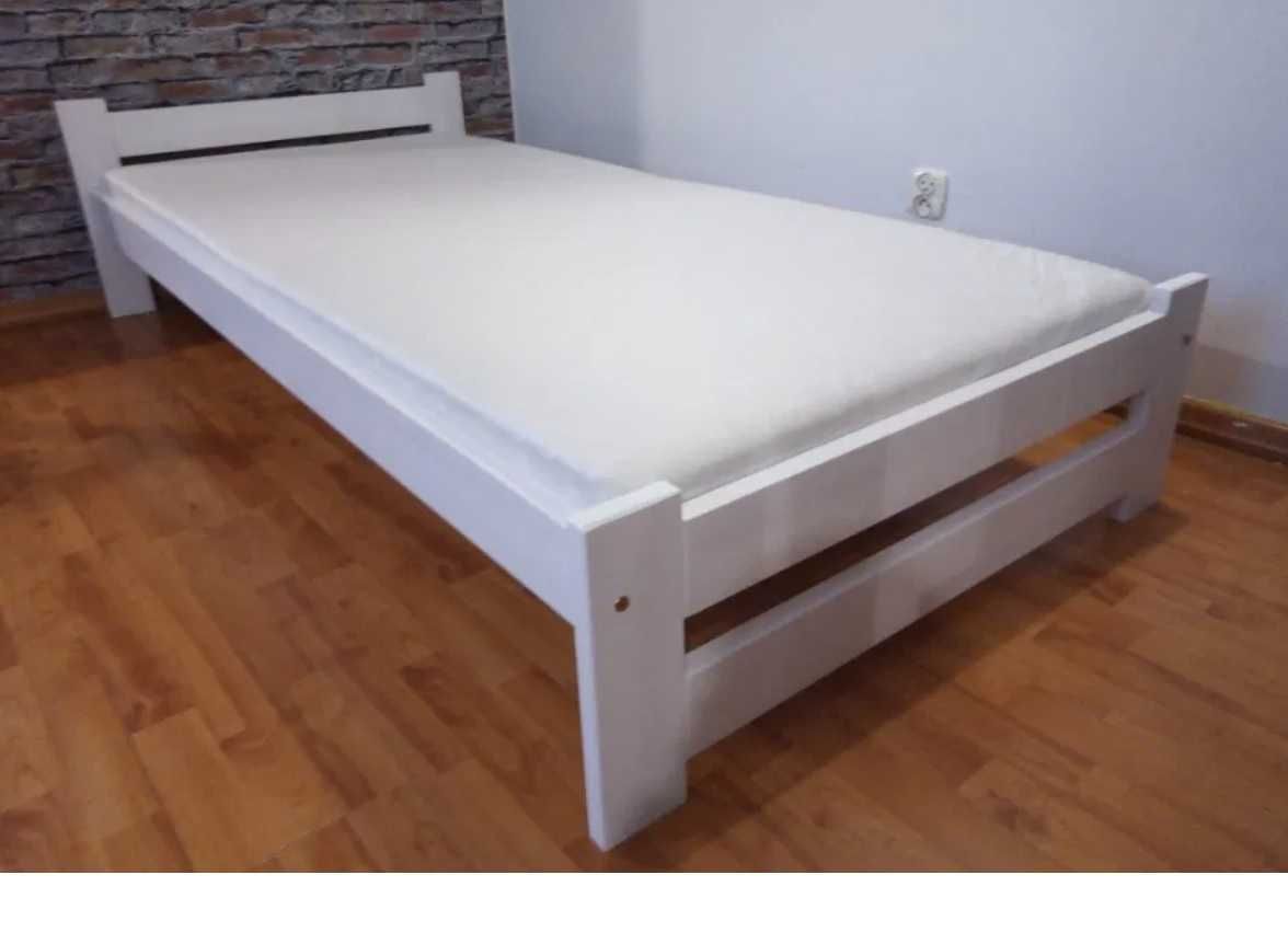 Łóżko białe z materacem 90x200 120x200 140x200 160x200 180x200