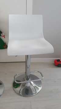 Krzesło barowe hoker białe