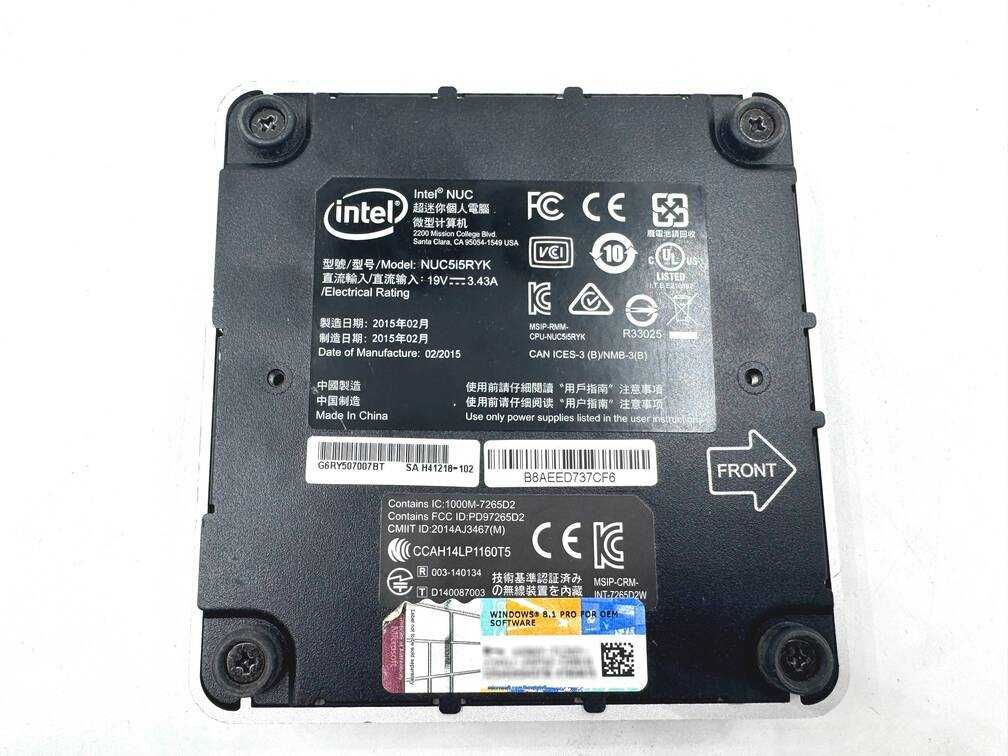 Мини-пк Intel nuc ‣ i5-5250u ‣ 4gb DDR3 ‣ 128gb ssd ‣ wifi + bluetooth
