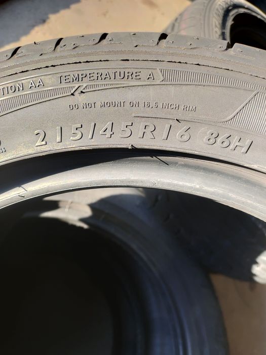 2x 215/45R16 Dunlop SportMaxx 2016r 7.2mm FAKTURA Gwarancja