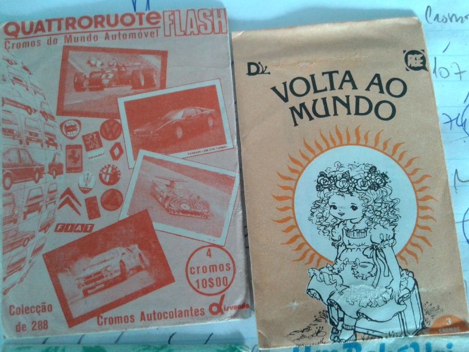 Saquetas cromos antigas