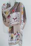 Палантин з натурального шовку gucci