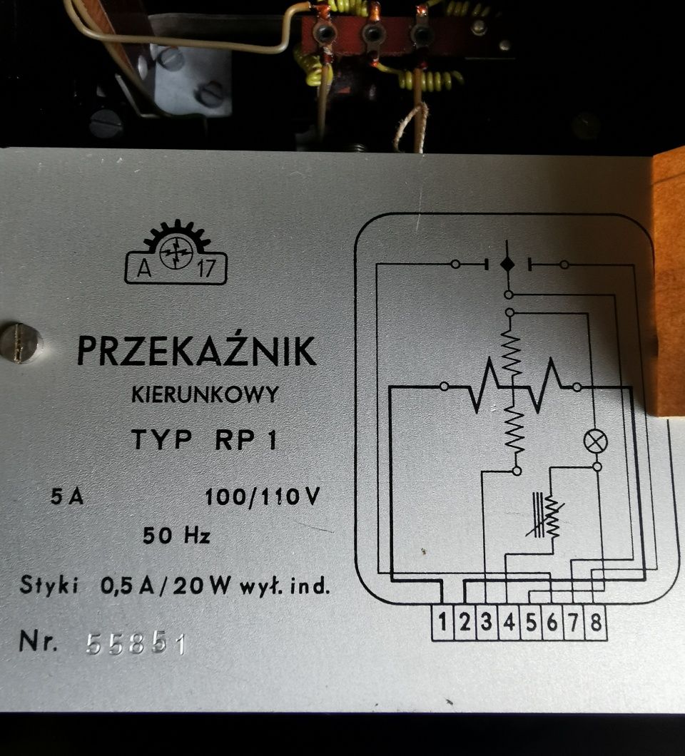 Przekaźnik kierunkowy 110V TYP RP1