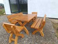 Drewniane meble ogrodowe, ławy i stoły do ogrodu