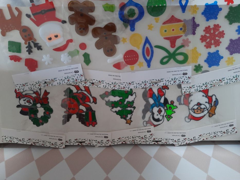 Naklejki żelowe na okno - 3 wzory do wyboru