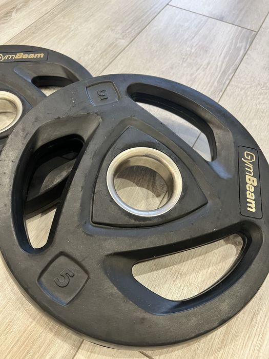 Диски олімпійські GymBeam 1.25/2.5/5/10/20 кг металеві прогумовані