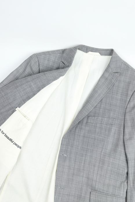 DRYKORN Чоловічий вовняний сірий піджак у клітинку. Оригінал. 50 (М)