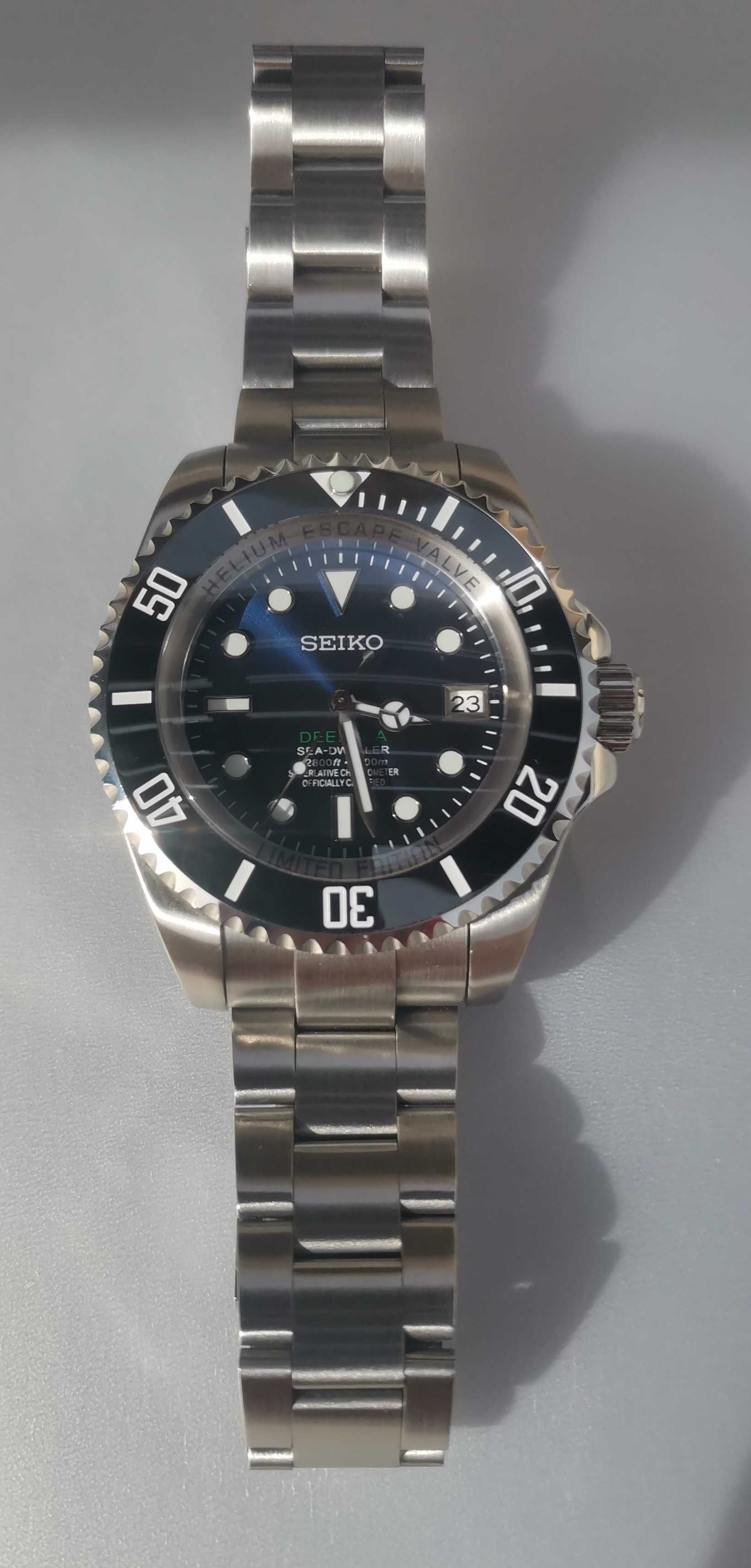 Seiko deepsea MOD 43mm com válvula de escape