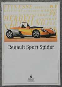 Prospekt/plakat Renault Sport Spider rok 1996