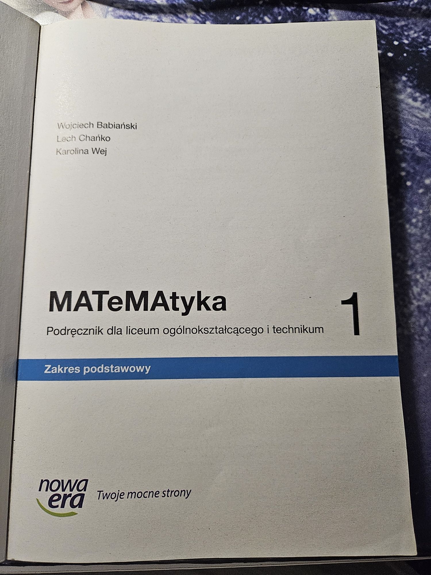 Matematyka 1 podręcznik dla szkół ponadpodstawowych