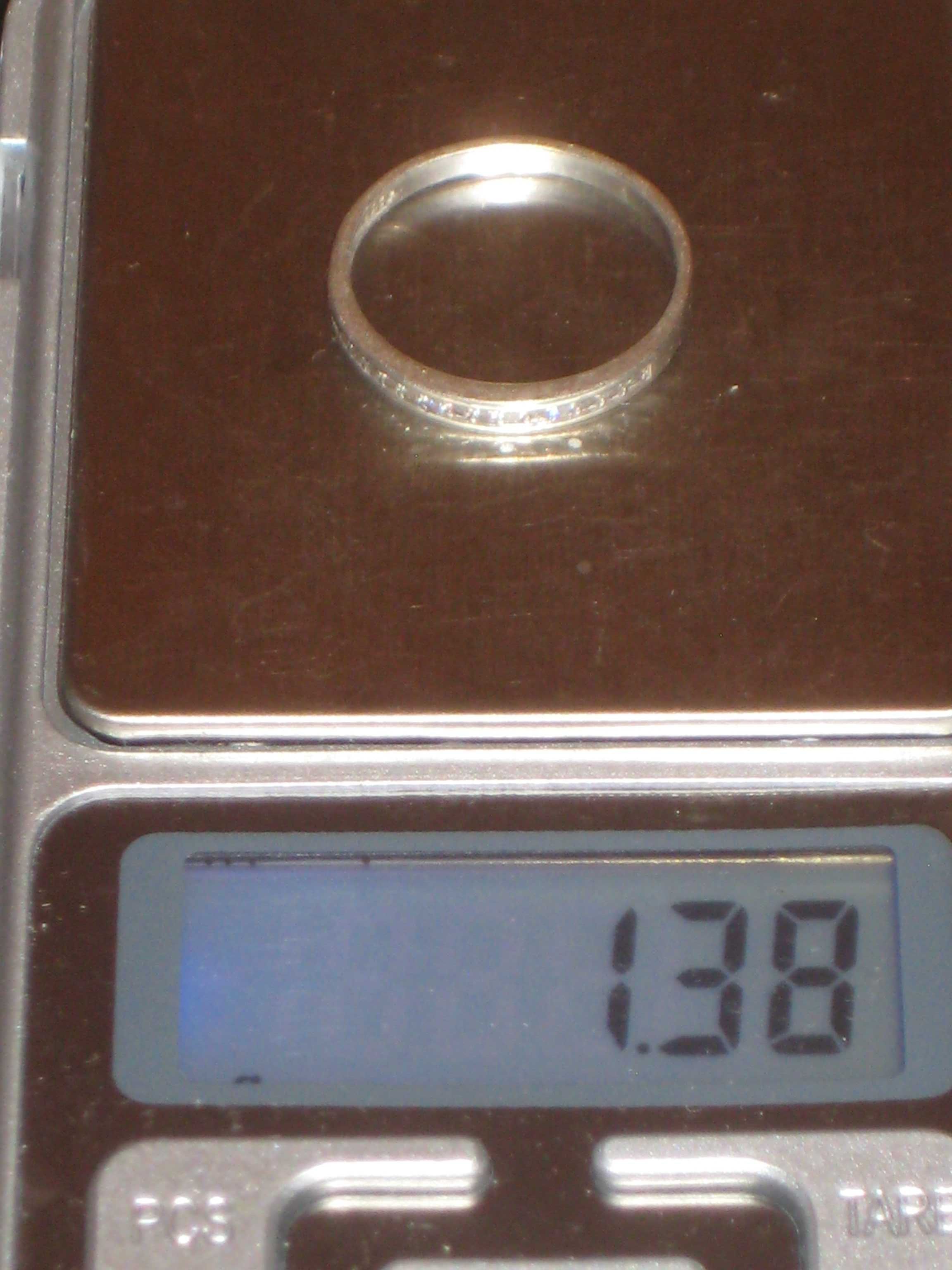 Каблучка 17,5р. з доріжкою Срібло 925° цирконій 1,38гр. кольцо Украіна