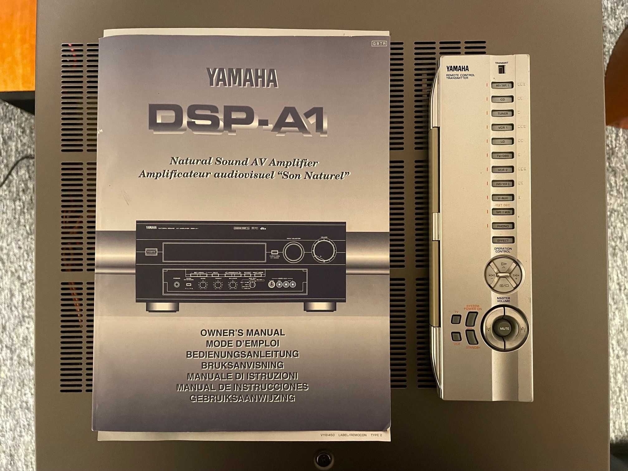 Wzmacniacz AV YAMAHA DSP A1 +  Pilot Instrukcja - Stan BDB
