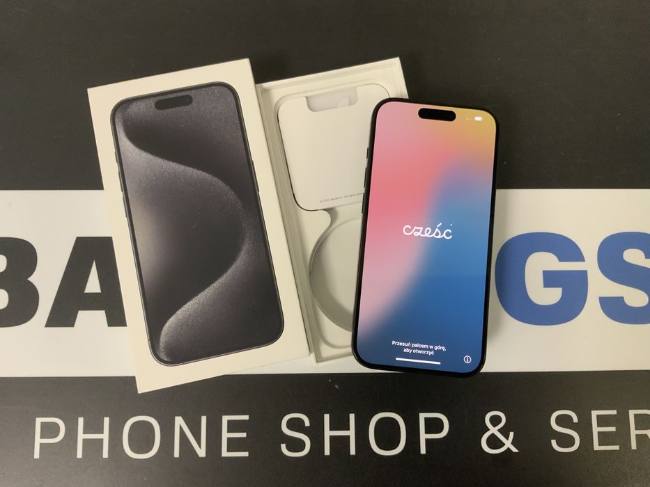 Sklep Apple Iphone 15 Pro 128gb black bateria 88%
