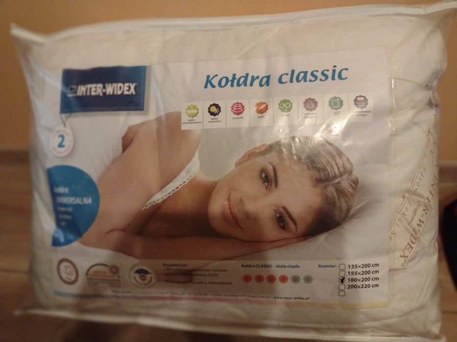 Kołdra Inter widex clasic 180x200 nowa