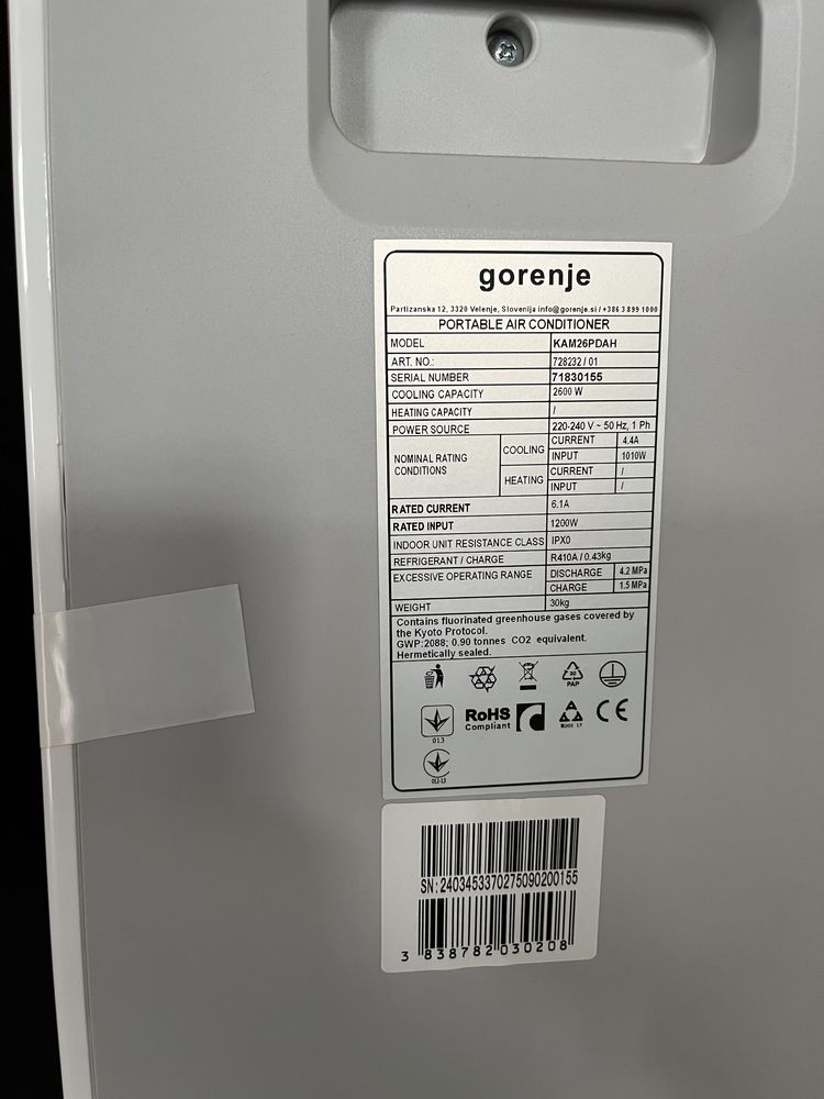 Klimatyzator Gorenje nowy !