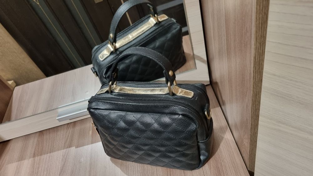 Женская черная сумочка-кроссбоди, клатч (жіноча чорна сумочка)