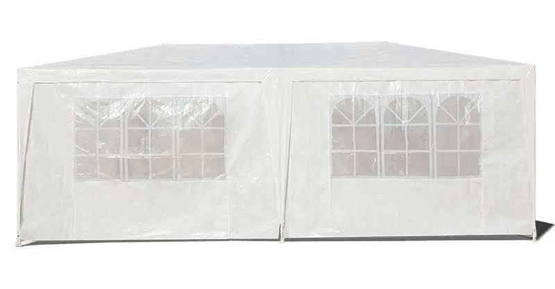 NAMIOT / PAWILON ogrodowy imprezowy 3x6m - 6 ścianek - BIAŁY handlowy