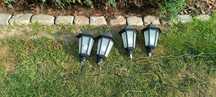 Głowica lampy ogrodowej czarna duża