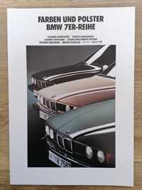 Prospekt BMW 7 E32 730i 735i/iL Kolorystyka i tapicerka