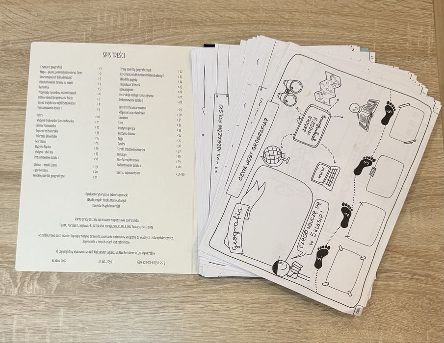 Graficzne karty pracy Geografia klasa 5 Anna Żertka