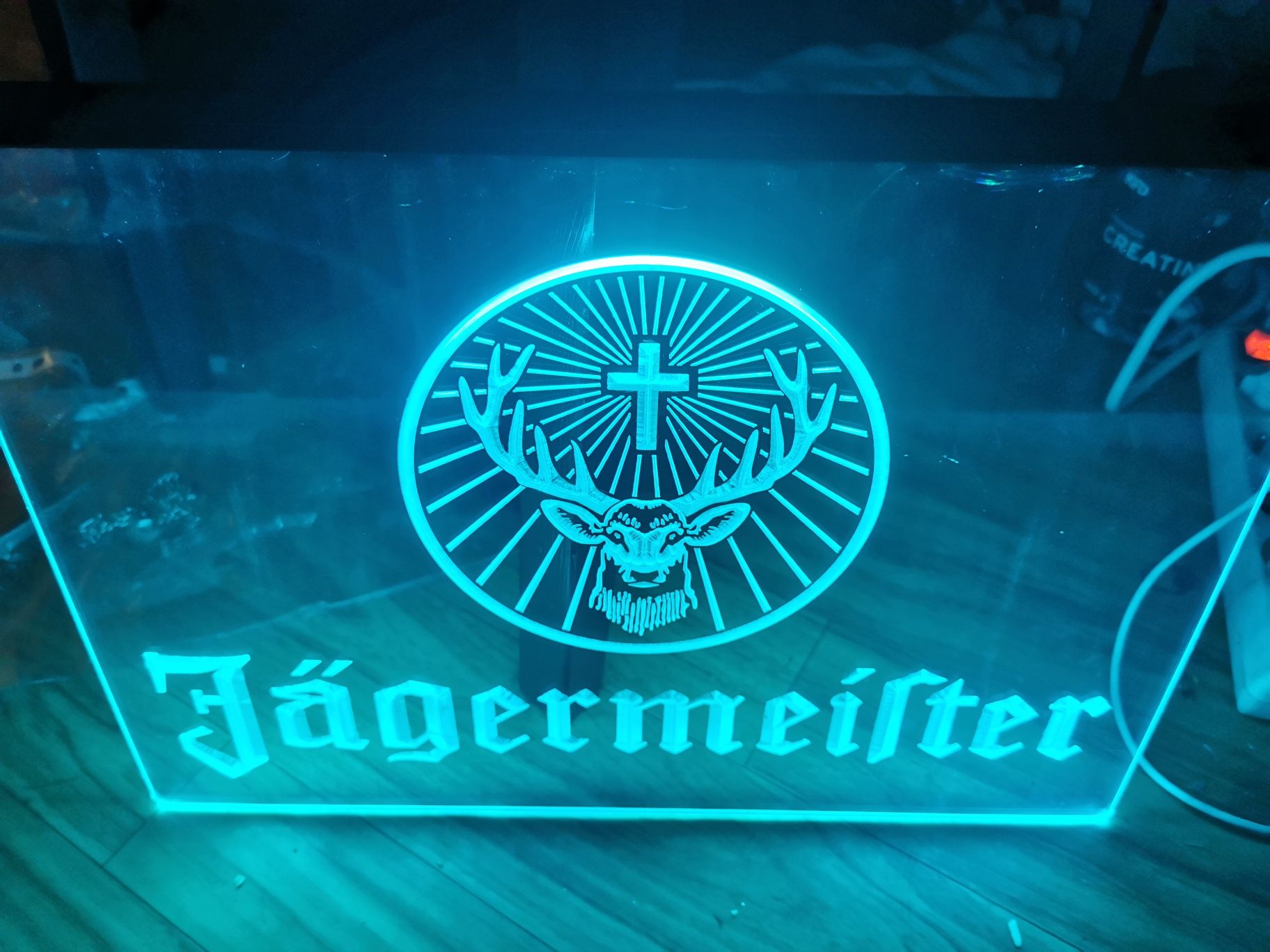 Tablica świetlna / Baner / Neon LED Jagermeister (dostępna opcja RGB)