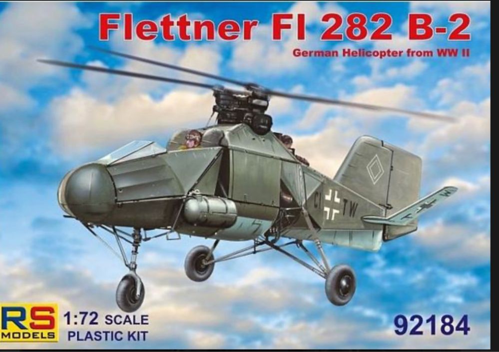 RS MODELS 92184 helikopter FLETTNER FL 282 B-2 skala 1/72