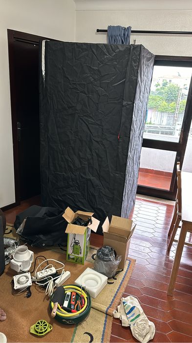 Tenda de cultivo + todos acessórios + fertilizantes