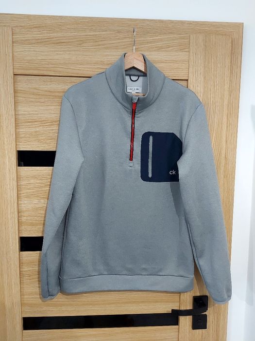 Szara rozpinana bluza Pulower roz S Calvin Klein modna