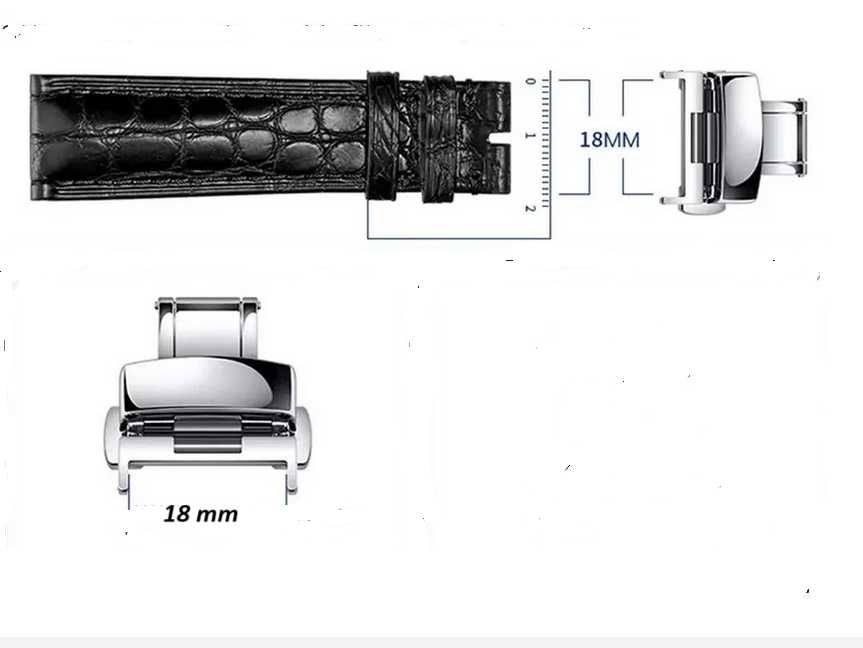 Klamra zapięcie motylkowe  do zegarka OMEGA 18 mm