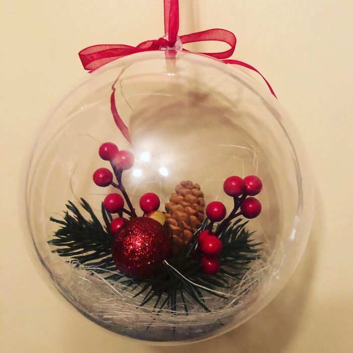 Шар на елку разъемный новогодний декор