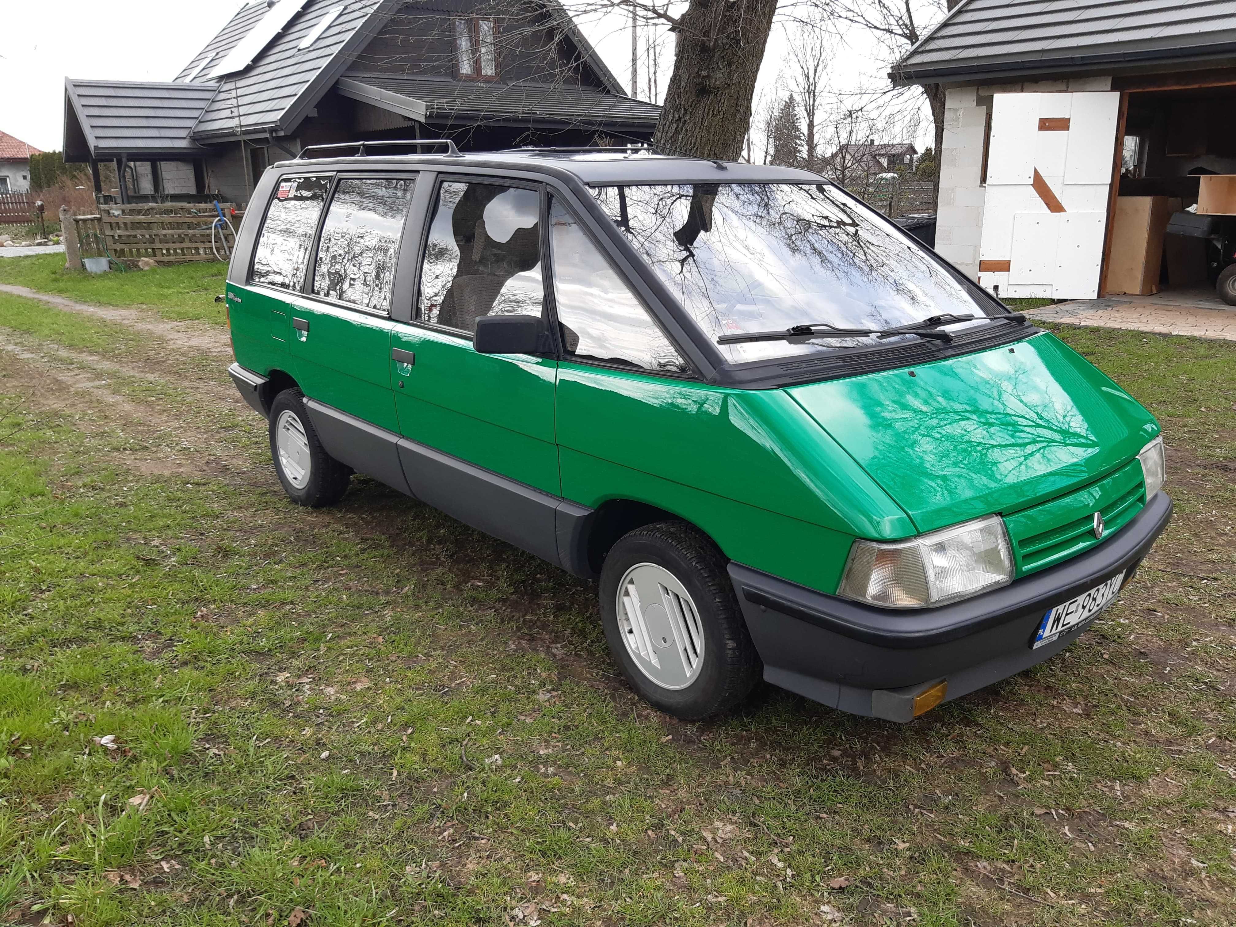 Renault Espace I po renowacji, uczciwy grat na zółtych blachach