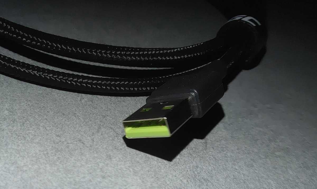 Kabel z LED - USB Lightning GREEN CELL Ray 1.2 m Czarny NOWY