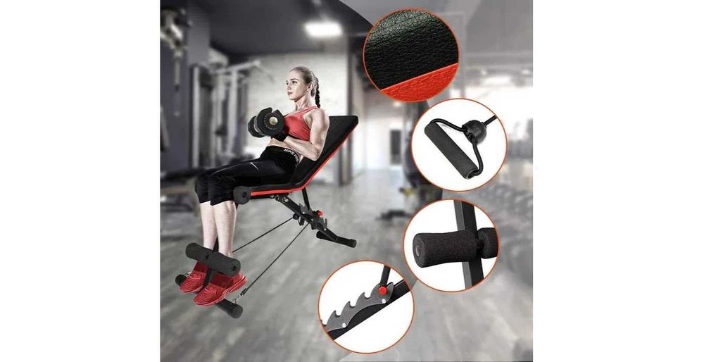 Składana ławeczka wielofunkcyjna Ativafit nośność do 150 kg