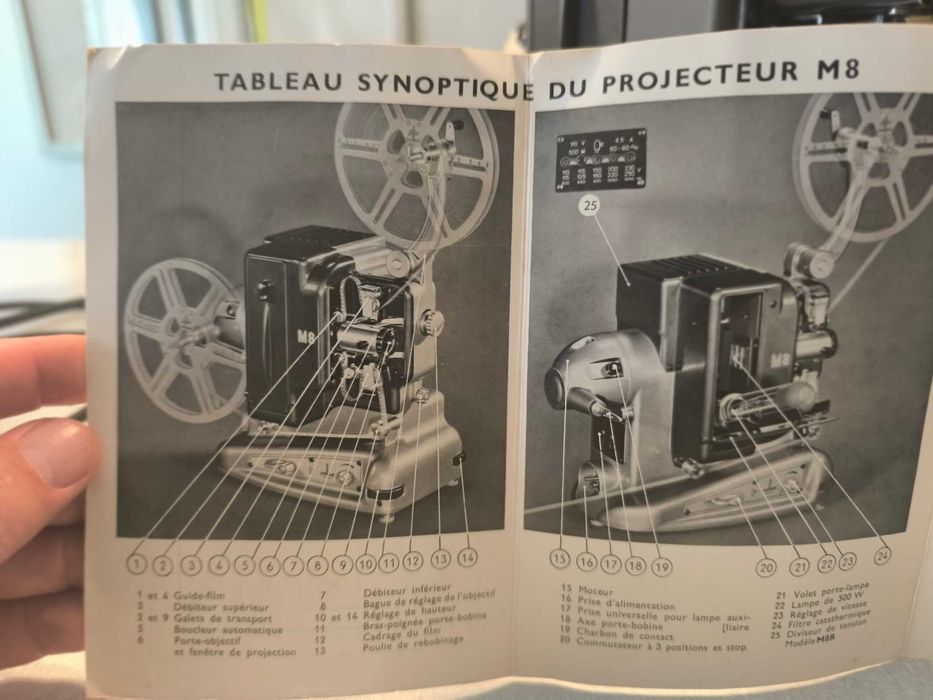 Bolex Paillard M8 Projector. Perfeito estado.
