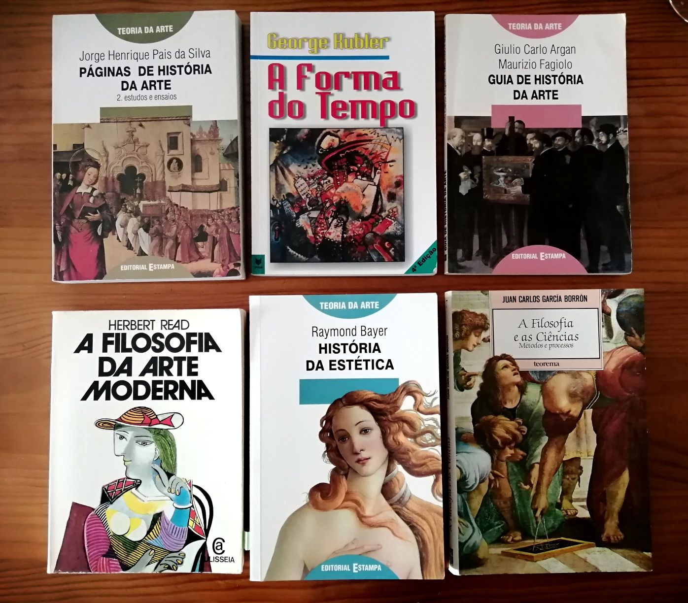 Vários livros de História e Estética da Arte,