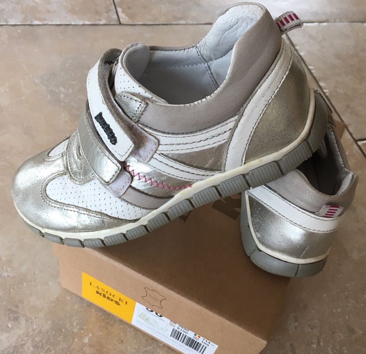 Półbuty dziewczęce skórzane w roz 30