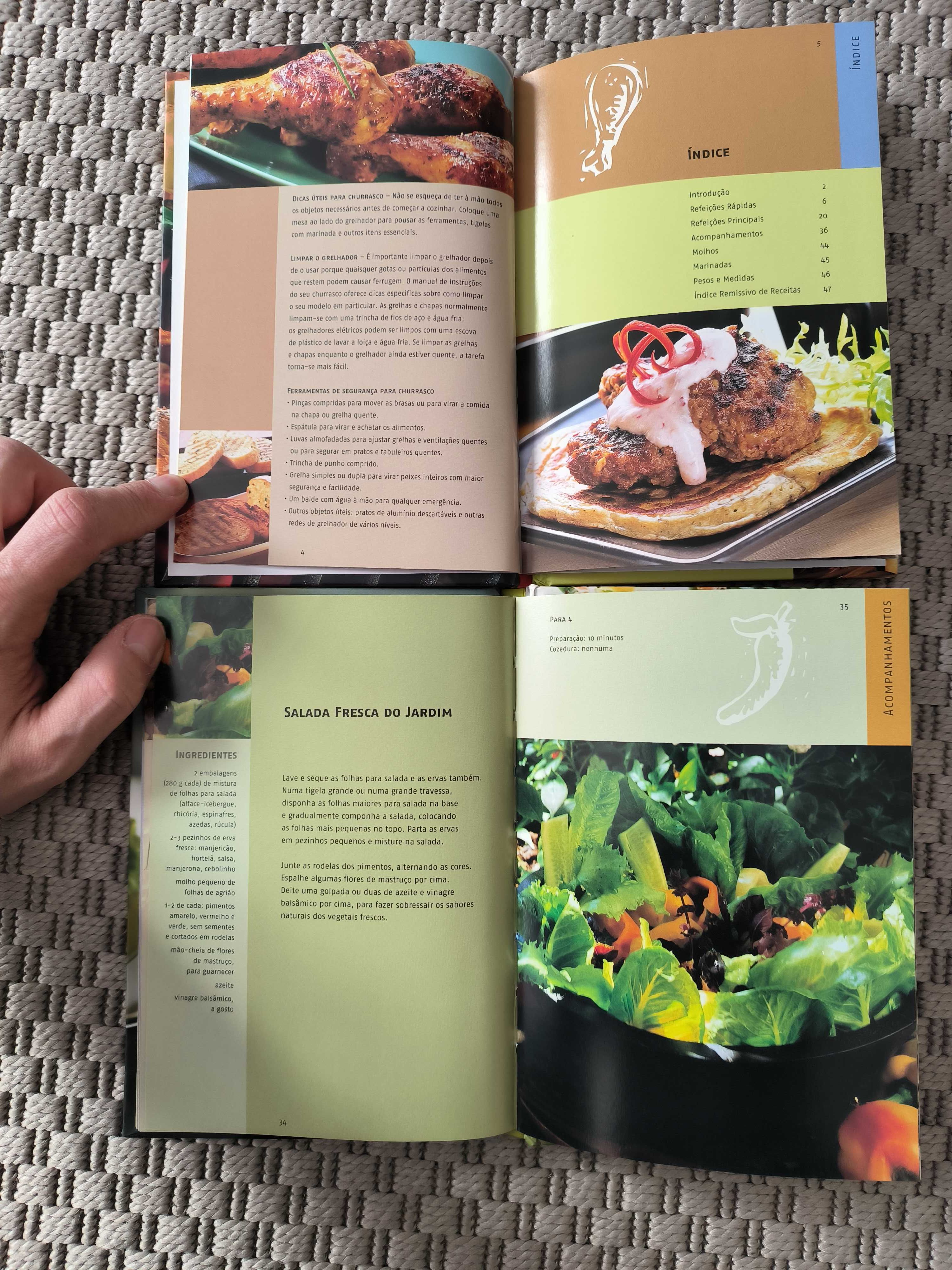 Livros de Receitas - Churrasco / Saladas