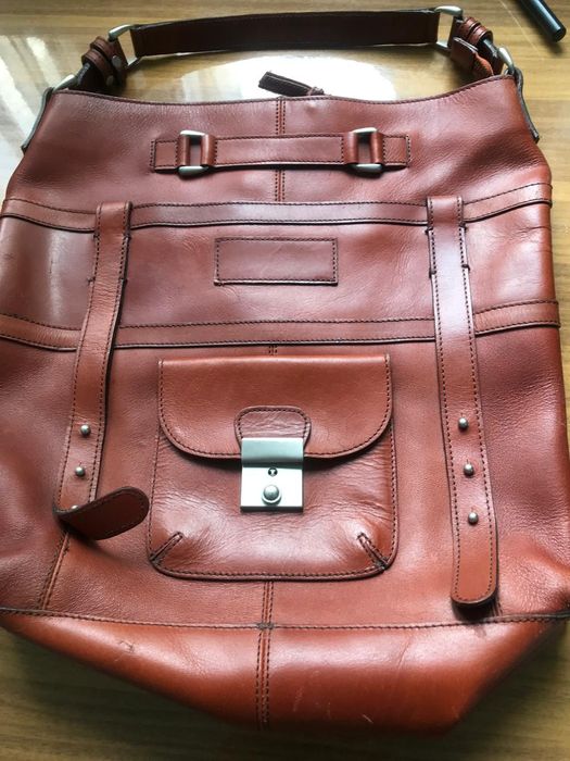 Шкіряна Чоловіча шкіряна сумка Pieces Sonia Leather Bagлов