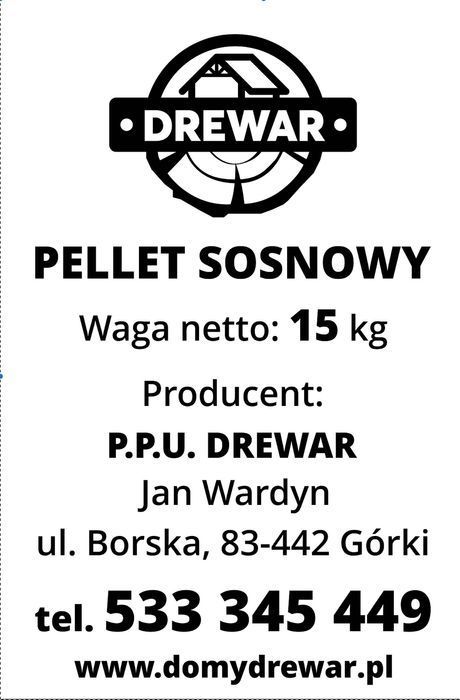 Pellet drzewny DREWAR Enplus A1 - Wysoka jakość! PRODUCENT!