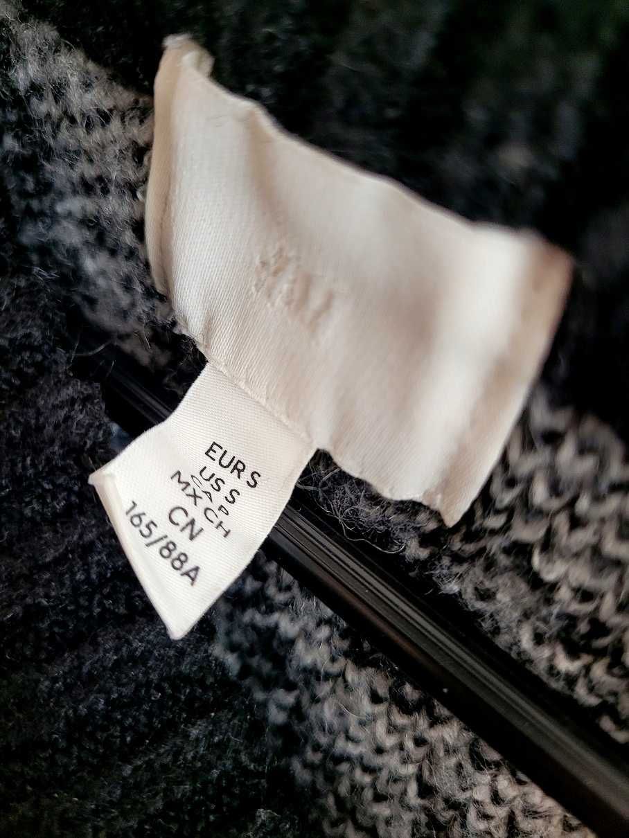 H&M długi sweter sukienka 36 S