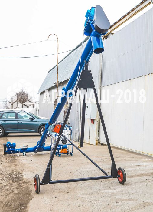 Шнековый погрузчик с подборщиком 159мм*8м. Транспортер. Конвейер. Шнек