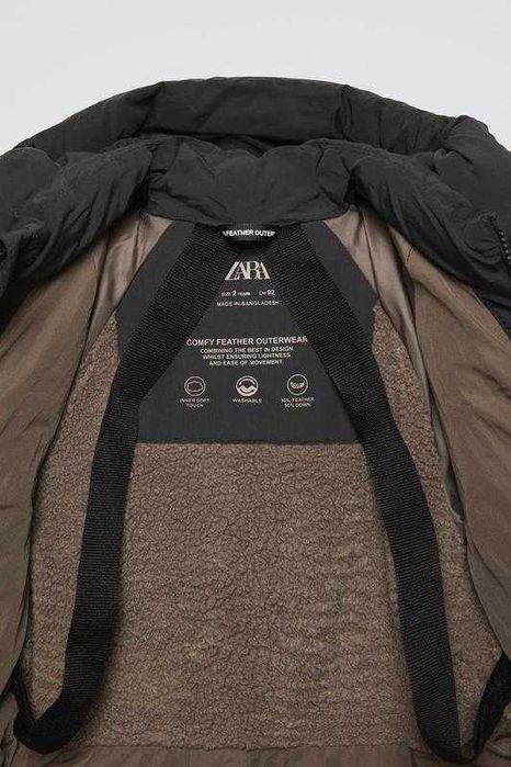 Дитяча тепла зимова куртка пуховик Zara зимняя курточка зара 116 см