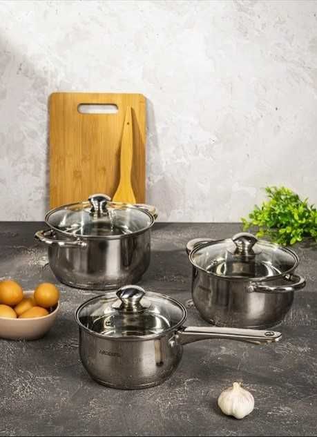 Ковш Кастрюли Набор посуды Ardesto Gemini Gourmet AR1906PS, 6 пр/ нерж