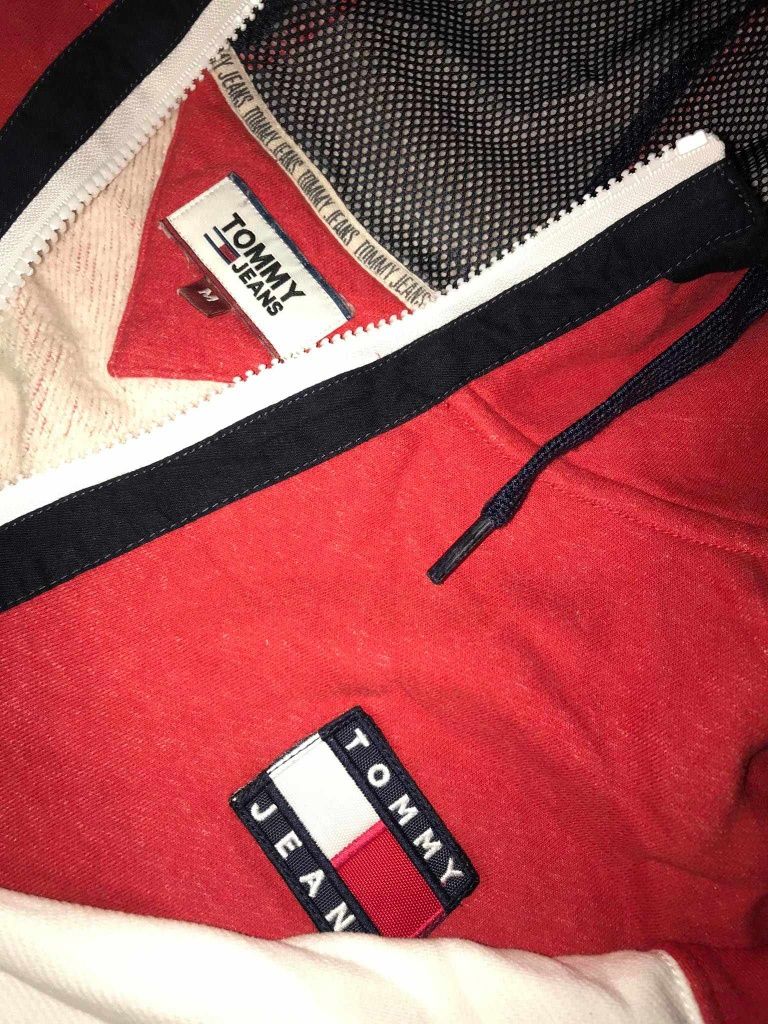 Tommy Jeans (colorblock hoodie) - Bluza z kapturem - deep crimson/mult