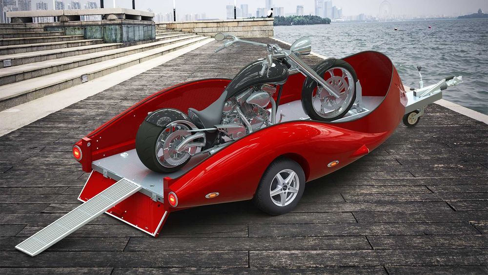 Причіп/причеп для мотоцикла CHARIOT LORGANO-Pragmatec 750-1500 кг