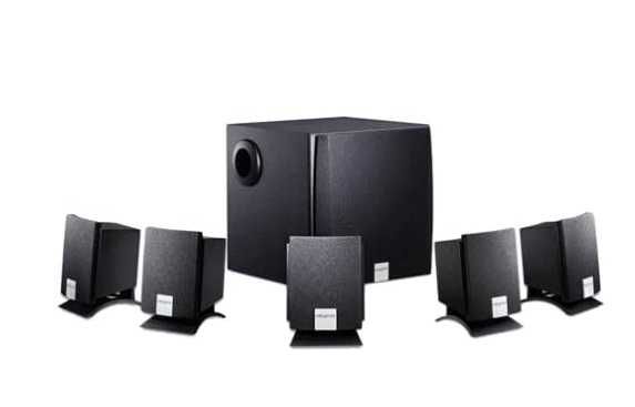 colunas creative 5.1 para pc home theater+ comando+ subwoofer